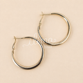 Créoles cadeau acier doré Ilima Bijoux