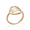 Bague Waikiki plaqué or 3 microns avec arbre de vie, détail