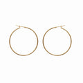 Boucles d'oreilles creoles Bréhat 4 cm plaquées or 3 microns