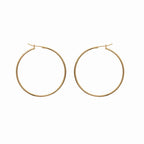 Boucles d'oreilles creoles Bréhat 4 cm plaquées or 3 microns
