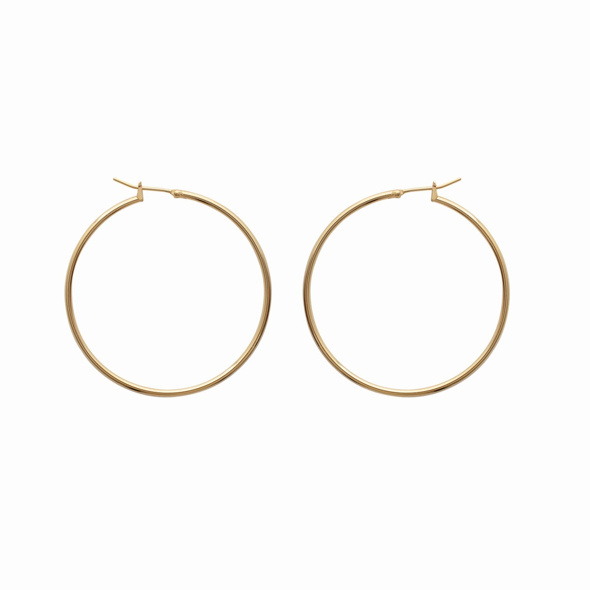 Boucles d'oreilles creoles Bréhat 4 cm plaquées or 3 microns