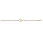 Bracelet Waikiki plaqué or 3 microns, chaînette avec motif arbre de vie, détail