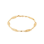 Bracelet Moorea plaqué or 3 microns motif solaire