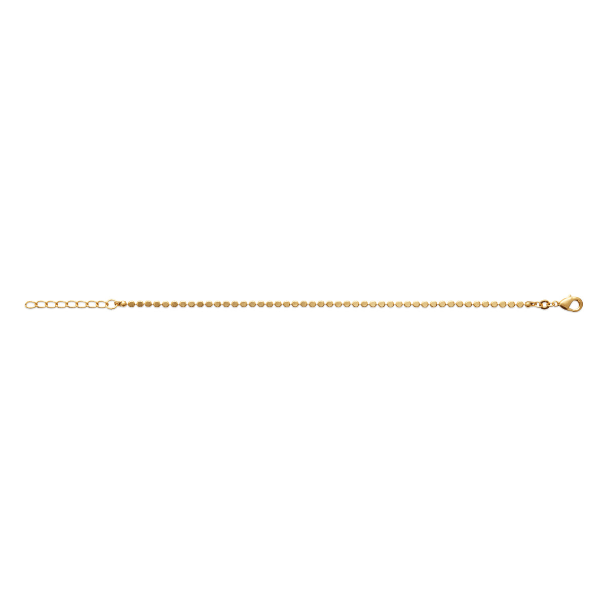 Bracelet Wallis plaqué or 3 microns petites pieces, ouvert