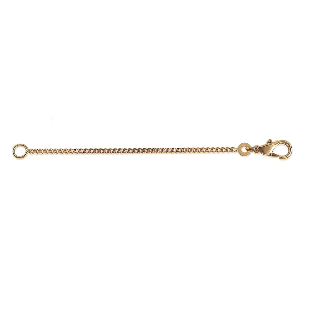 Chaînette d'extension plaquée or 3 microns longueur 7,5 cm
