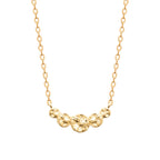 Collier Aruba ouvert plaqué or 3 microns motif pièces martelées